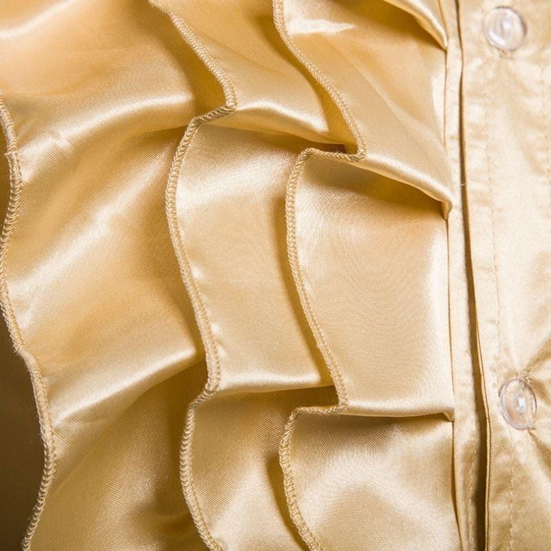 Chemise Steampunk en Satin Gold | GoldSteal - The Steampunk Emporium