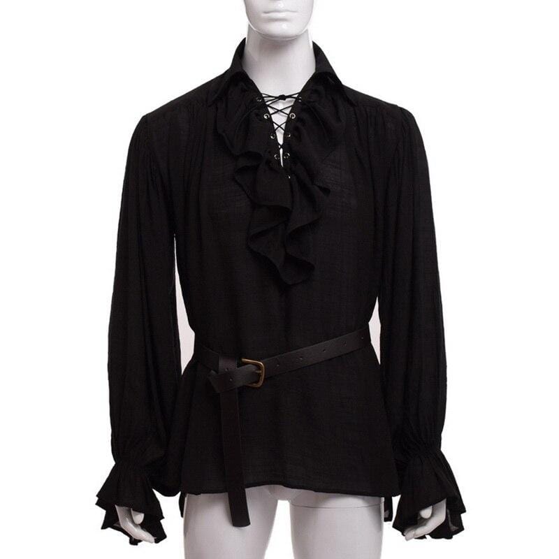 Chemise Steampunk Homme Noire | Édition Limitée SteamElite - The Steampunk Emporium