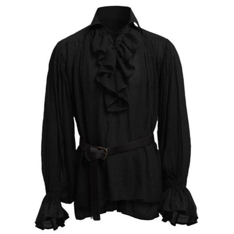 Chemise Steampunk Homme Noire | Édition Limitée SteamElite - The Steampunk Emporium S