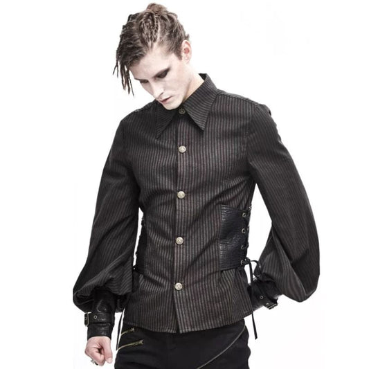 Chemise Steampunk Marron | SteelFusion - The Steampunk Emporium S