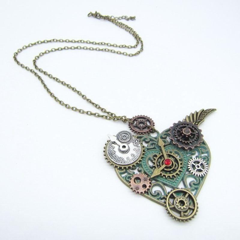 Collier Steampunk Coeur | Bijou ÉléganceÉclatante - The Steampunk Emporium