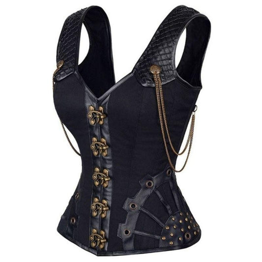 Corset Bustier Steampunk | Élégance de l'Horlogerie - The Steampunk Emporium