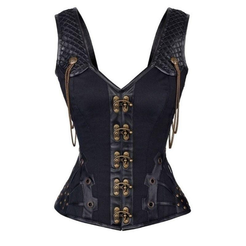 Corset Bustier Steampunk | Élégance de l'Horlogerie - The Steampunk Emporium