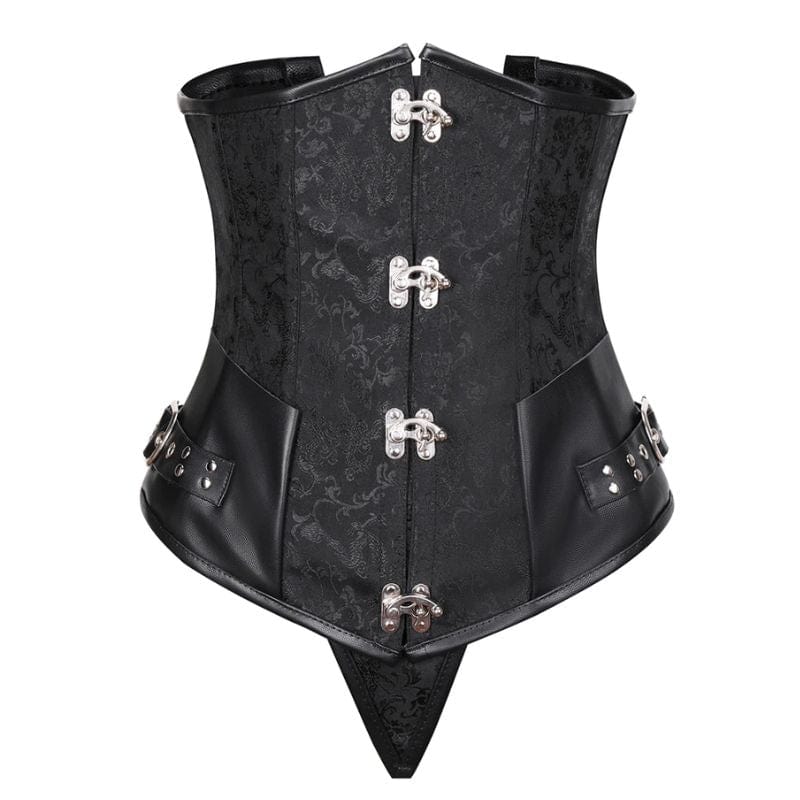 Corset Serre-Taille Steampunk | Style SvelteSparkle - The Steampunk Emporium Noir / S