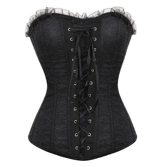 Corset Steampunk à Lacets | LuxSteam - The Steampunk Emporium Noir / S