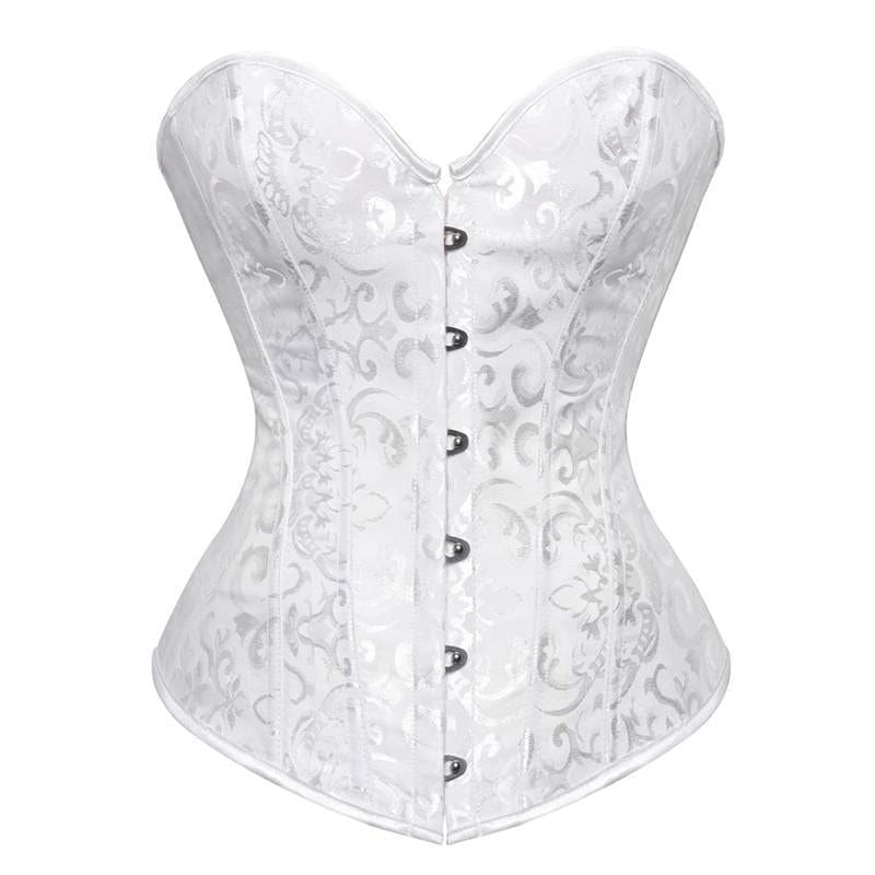 Corset Steampunk Blanc | LuxeBlanc - The Steampunk Emporium Blanc / S