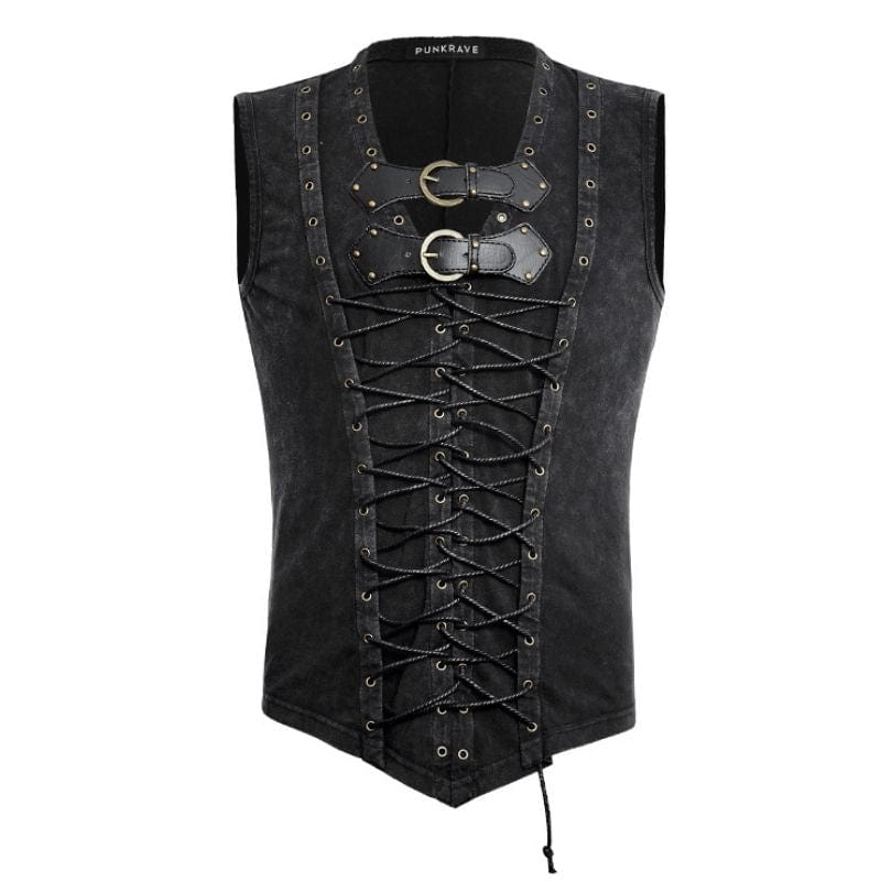 Corset Steampunk Homme à Lacets | Édition Limitée SteamFusion - The Steampunk Emporium S