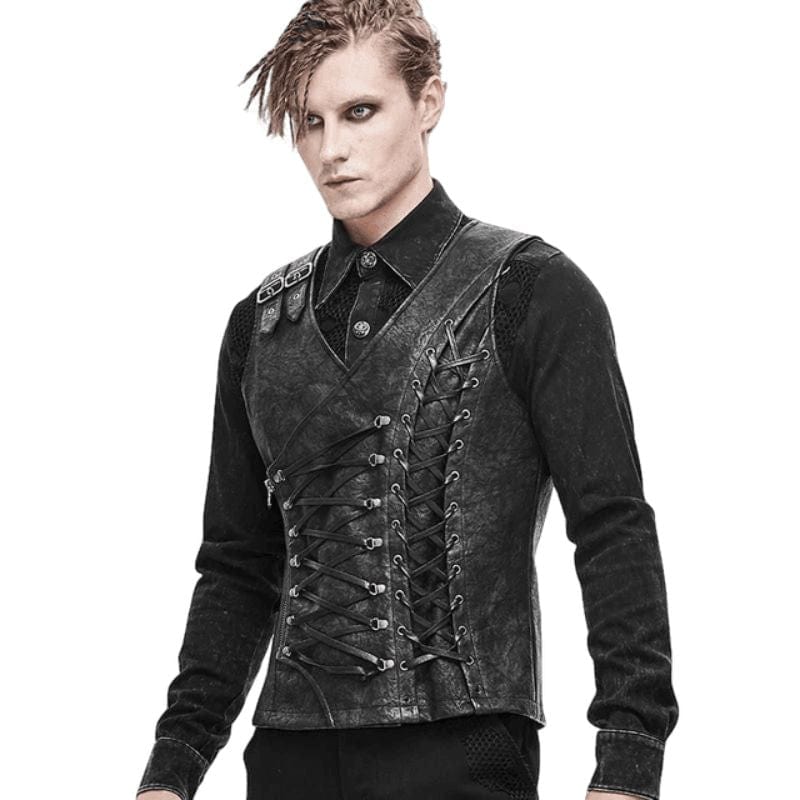 Corset Steampunk Homme Asymétrique | ExcaliburCorset - The Steampunk Emporium