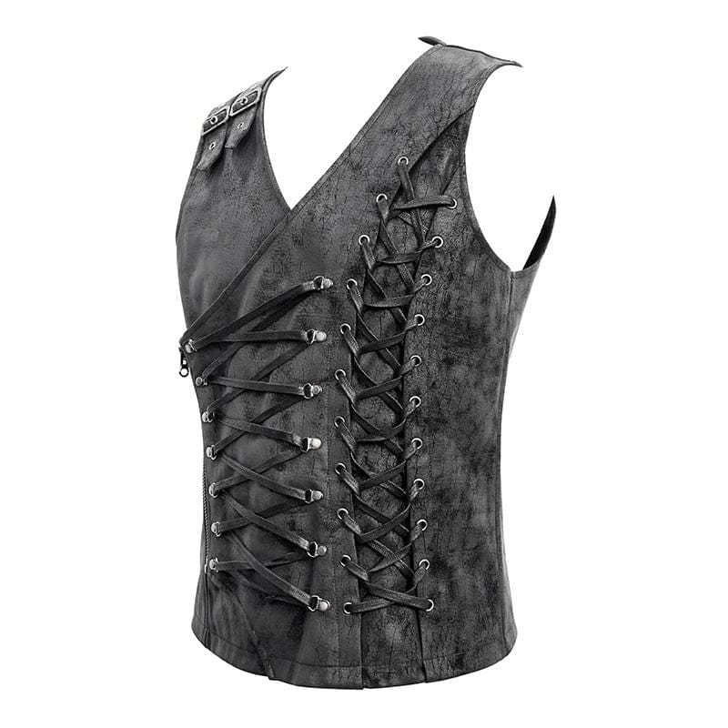 Corset Steampunk Homme Asymétrique | ExcaliburCorset - The Steampunk Emporium