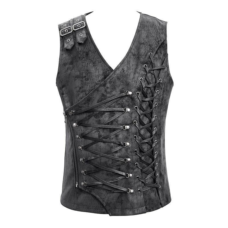 Corset Steampunk Homme Asymétrique | ExcaliburCorset - The Steampunk Emporium