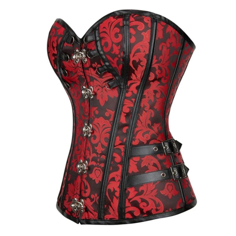 Corset Steampunk Rouge | Mystique Crimson Glow - The Steampunk Emporium