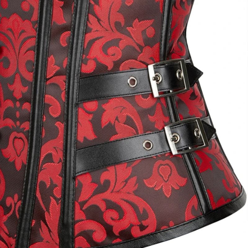 Corset Steampunk Rouge | Mystique Crimson Glow - The Steampunk Emporium