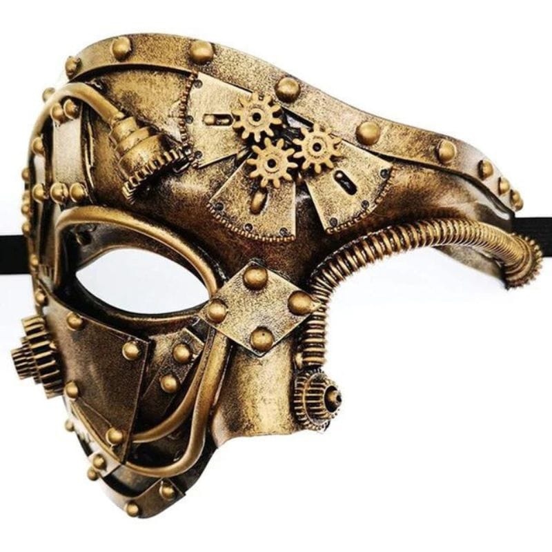 Demi Masque Steampunk | CyberMask - The Steampunk Emporium Or