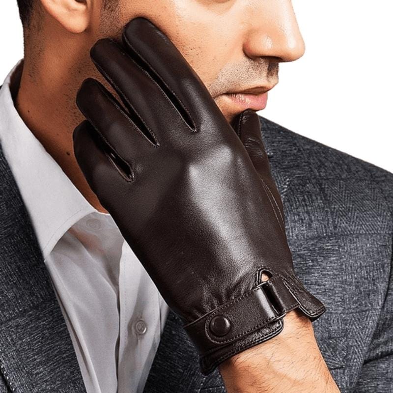 Gant en Cuir Marron pour Homme | LUXGant - The Steampunk Emporium