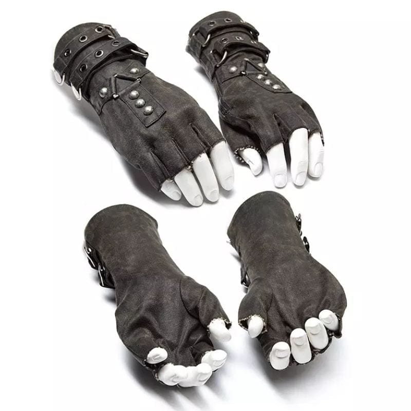 Gants Steampunk Homme | PowerGear - The Steampunk Emporium Gris / S-L