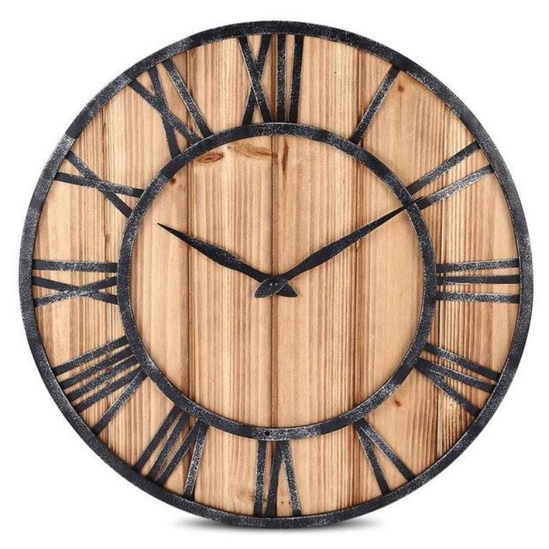 Horloge Steampunk Industrielle en Bois et Métal | MiracleChronos Biomécanique - The Steampunk Emporium