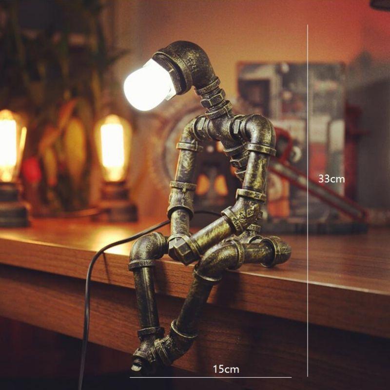 Lampe Steampunk Robot | Cybervision - The Steampunk Emporium