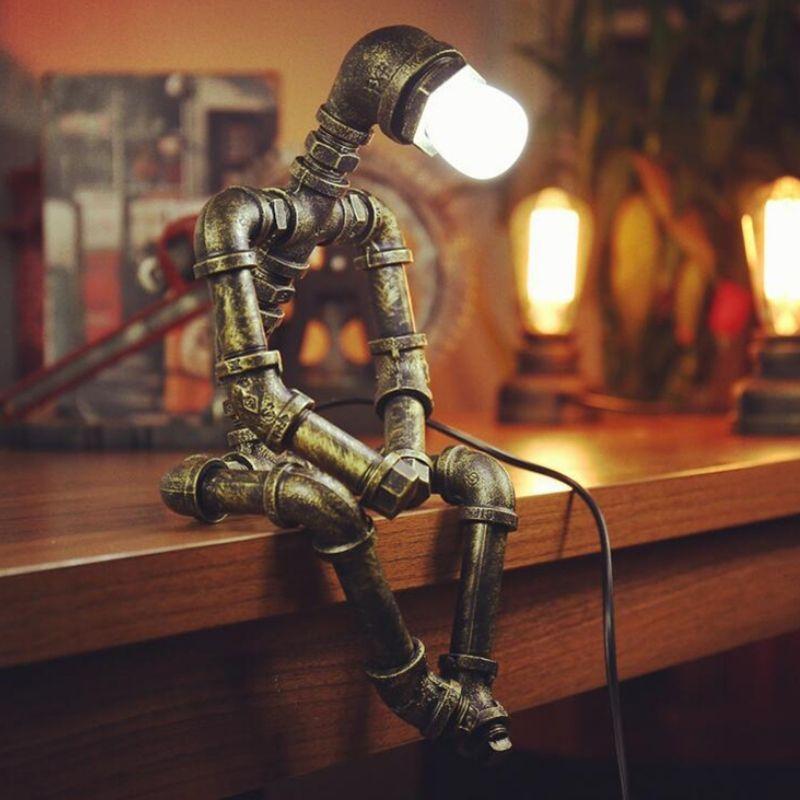 Lampe Steampunk Robot | Cybervision - The Steampunk Emporium A