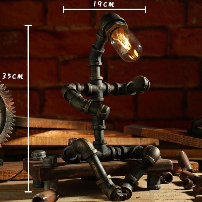 Lampe Steampunk Robot | Cybervision - The Steampunk Emporium E