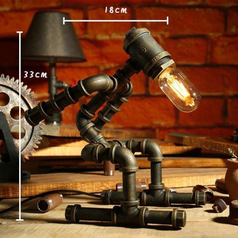 Lampe Steampunk Robot | Cybervision - The Steampunk Emporium F