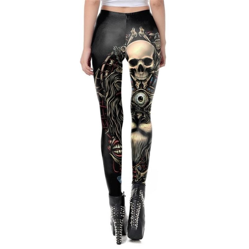 Legging Tête de Mort | SkullFlex - The Steampunk Emporium