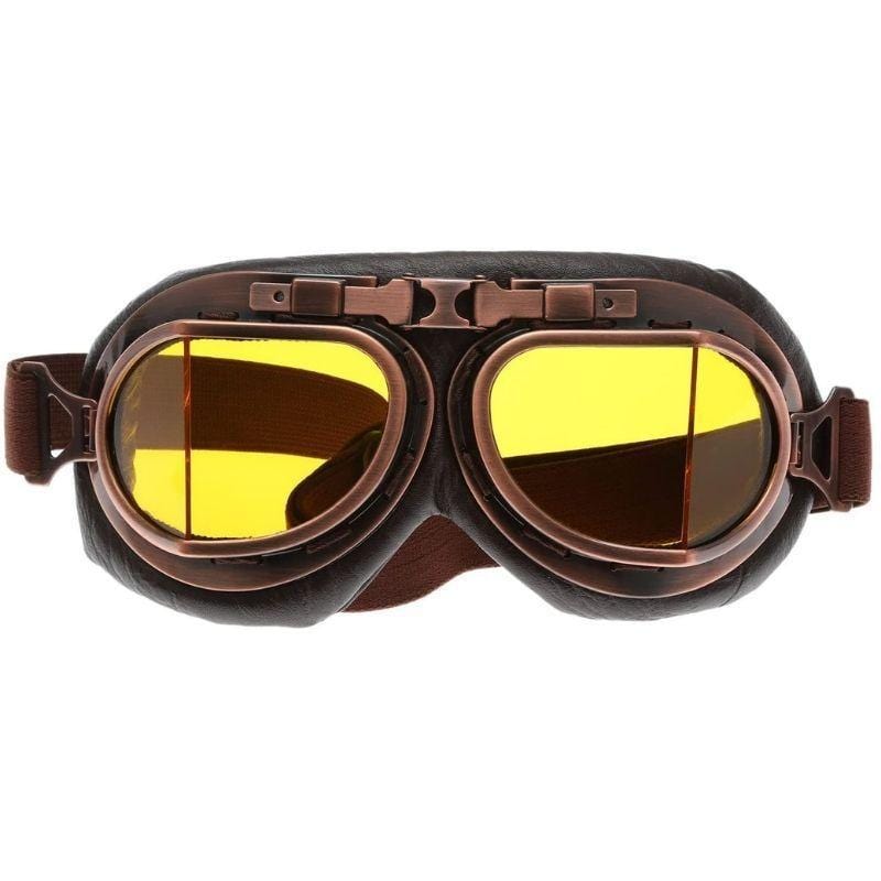 Lunettes Aviateur Steampunk | Vision Airship - The Steampunk Emporium Cuivre avec Verres Jaunes