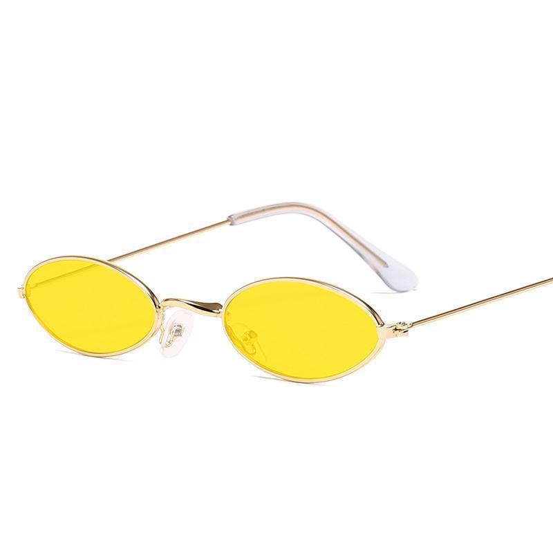 Lunettes de Soleil Steampunk Ovales | Rayspec - The Steampunk Emporium Or avec Verres Jaunes