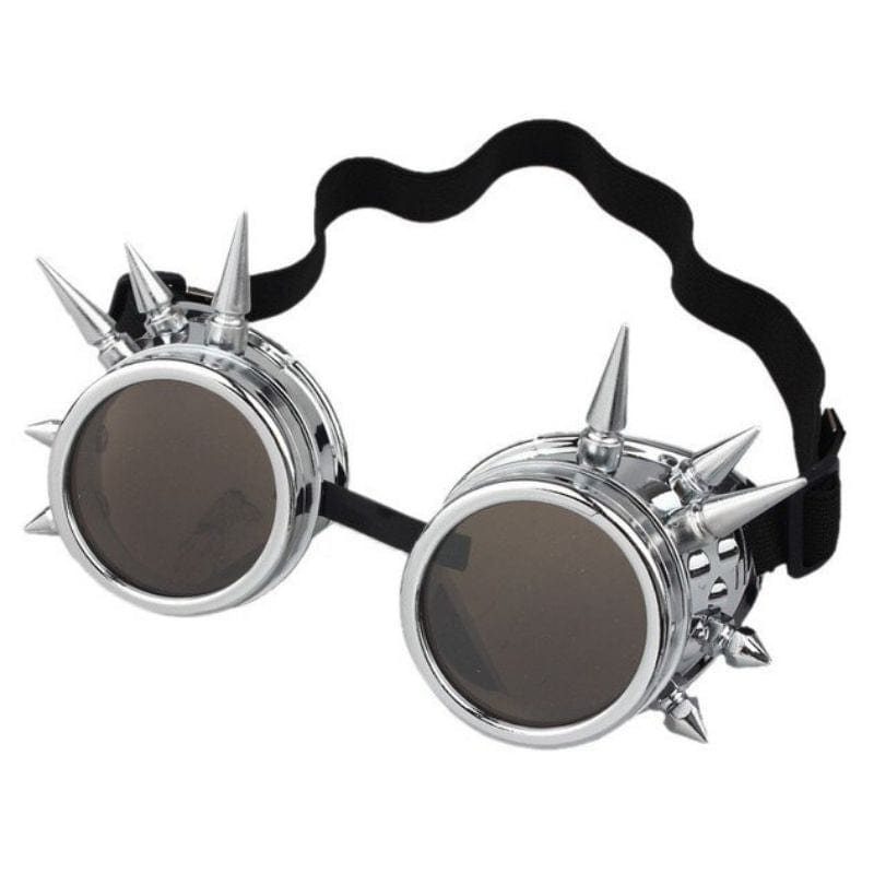 Lunettes Goggles Cyber Goth | VisionOpTech - The Steampunk Emporium Argent