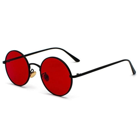 Lunettes Steampunk Edison | BrillEyewear - The Steampunk Emporium Noir avec Verres Rouges