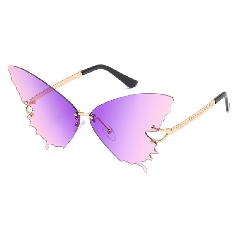 Lunettes Steampunk Forme Papillon | Éclipse de Lune - The Steampunk Emporium Verres Mauves