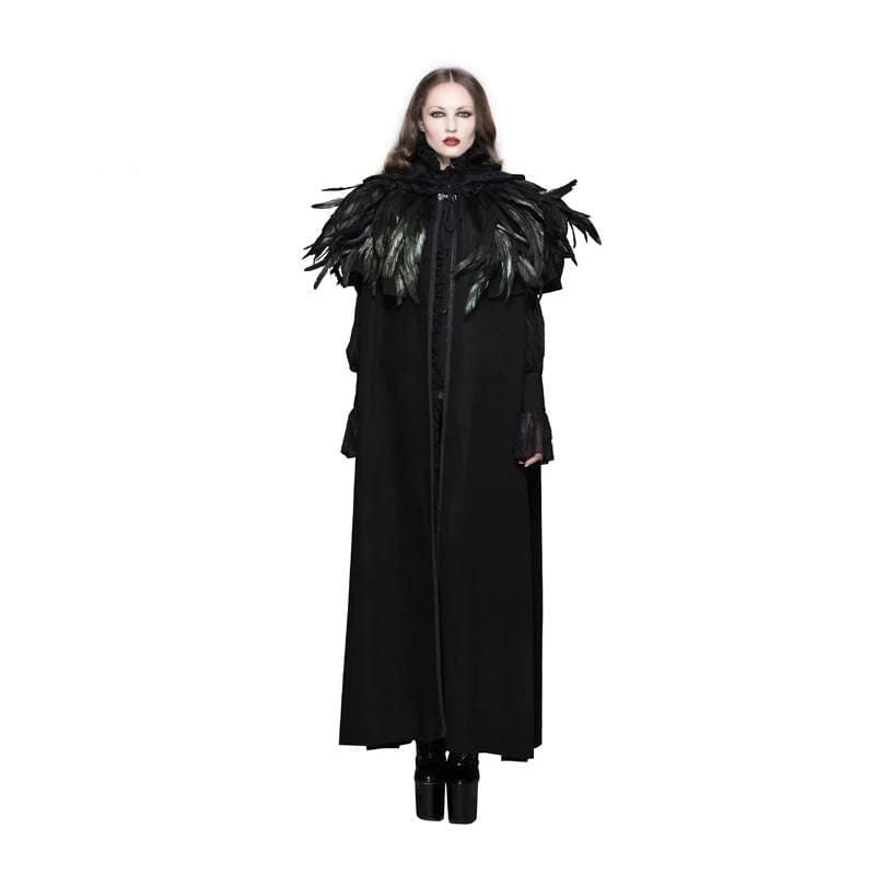 Manteau Cape Mode Victorienne | Capuchon Élégant - The Steampunk Emporium Noir / S