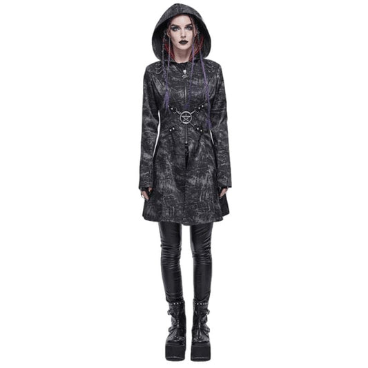 Manteau Femme Métal Rock Punk | Élégance xTreme - The Steampunk Emporium Noir / XS