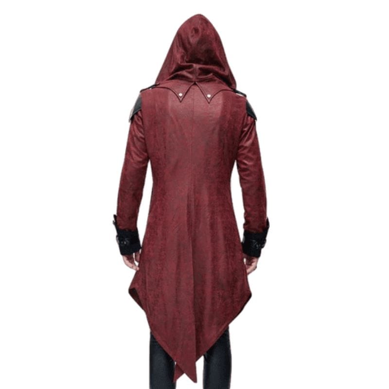 Manteau Gothique Homme Rouge | RedVamp - The Steampunk Emporium