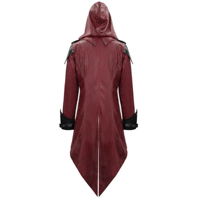 Manteau Gothique Homme Rouge | RedVamp - The Steampunk Emporium