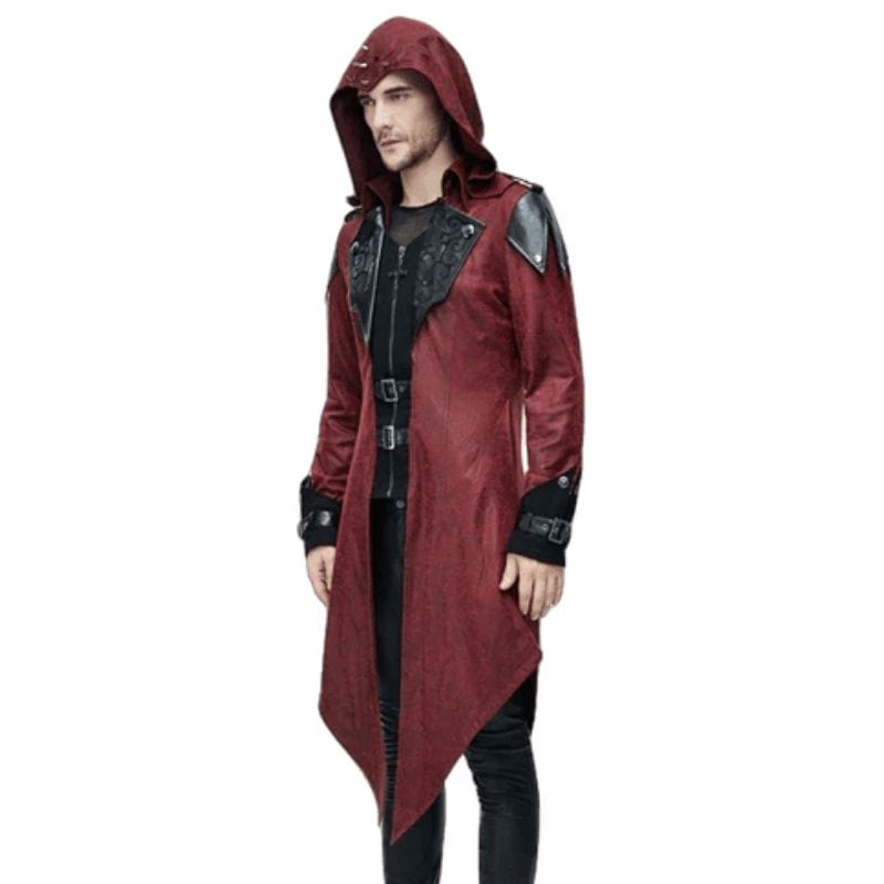 Manteau Gothique Homme Rouge | RedVamp - The Steampunk Emporium XXXXL