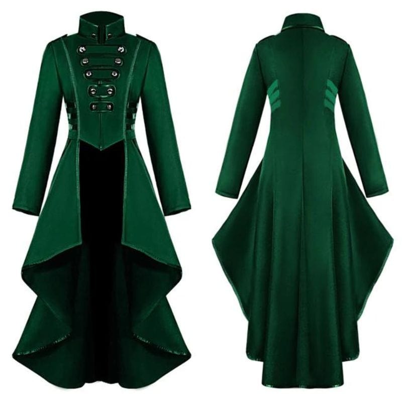 Manteau Robe Steampunk | Éclat SteamWind - The Steampunk Emporium Vert / S