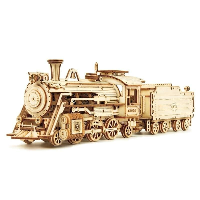 Maquette Locomotive à Vapeur en Bois | SteamCrafters - The Steampunk Emporium