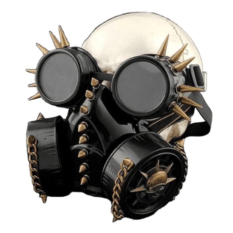 Masque à Gaz Steampunk Homme | VaporMax Steelskin - The Steampunk Emporium Noir