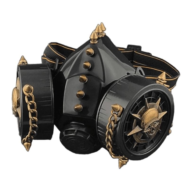 Masque à Gaz Steampunk Homme | VaporMax Steelskin - The Steampunk Emporium Noir