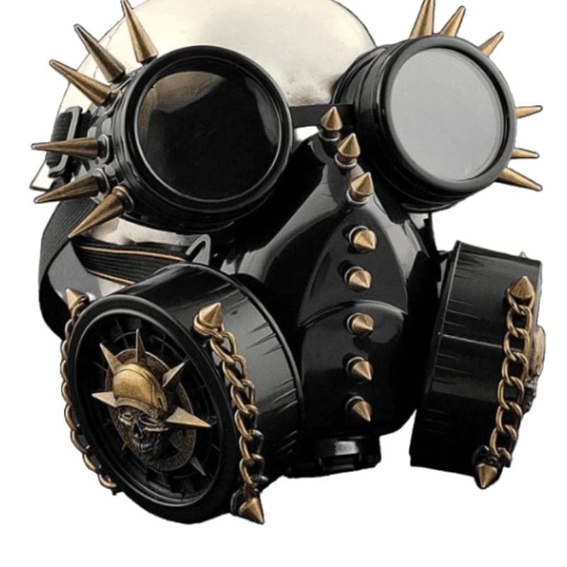 Masque à Gaz Steampunk Homme | VaporMax Steelskin - The Steampunk Emporium Noir