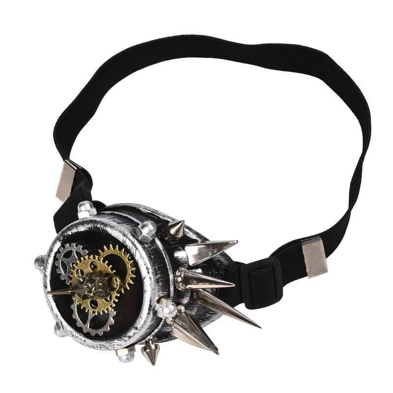 Monocle Steampunk | Visionnaire Steamrider - The Steampunk Emporium Argent Vieilli