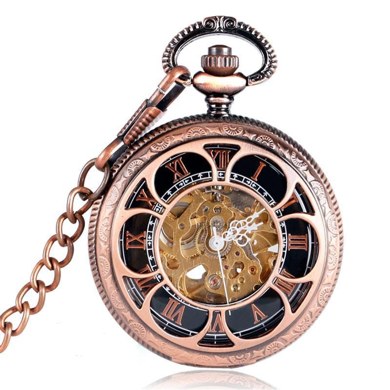 Montre à Gousset Or Rose | LuxurioTime - The Steampunk Emporium