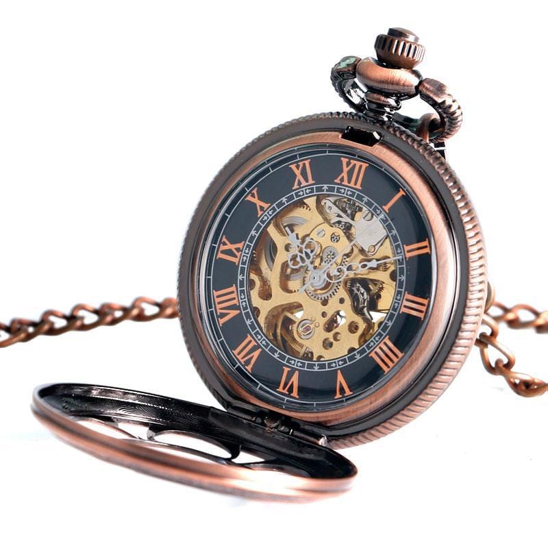 Montre à Gousset Or Rose | LuxurioTime - The Steampunk Emporium