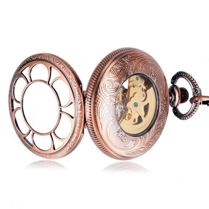 Montre à Gousset Or Rose | LuxurioTime - The Steampunk Emporium