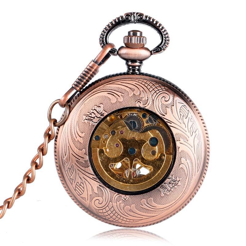 Montre à Gousset Or Rose | LuxurioTime - The Steampunk Emporium