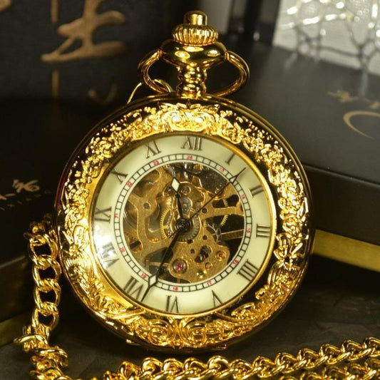 Montre à Gousset Savonnette Or | GoldTime - The Steampunk Emporium