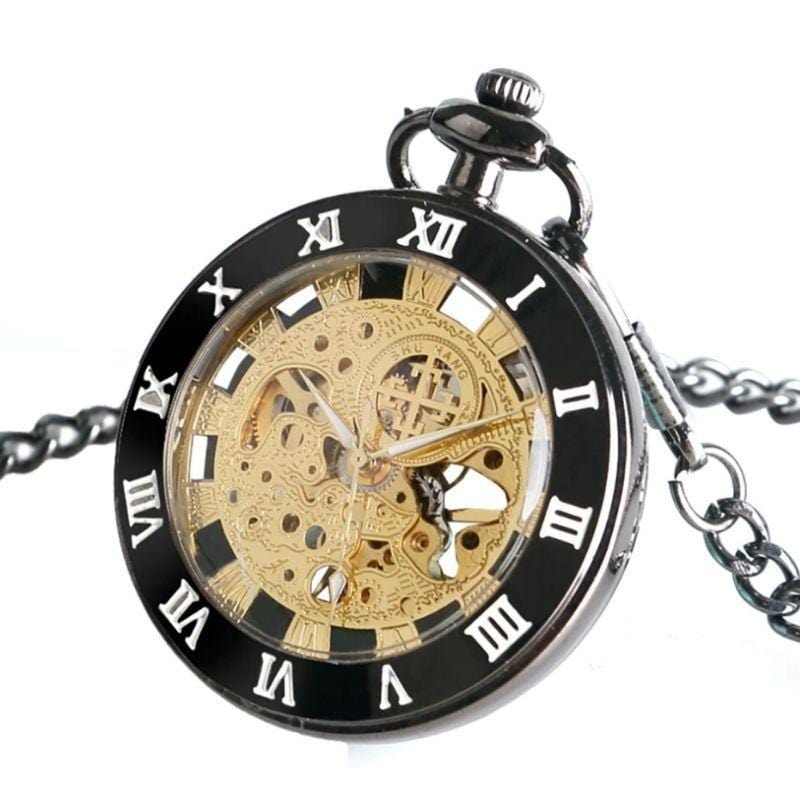 Montre à Gousset Squelette Ancienne | Skelet Chrono - The Steampunk Emporium