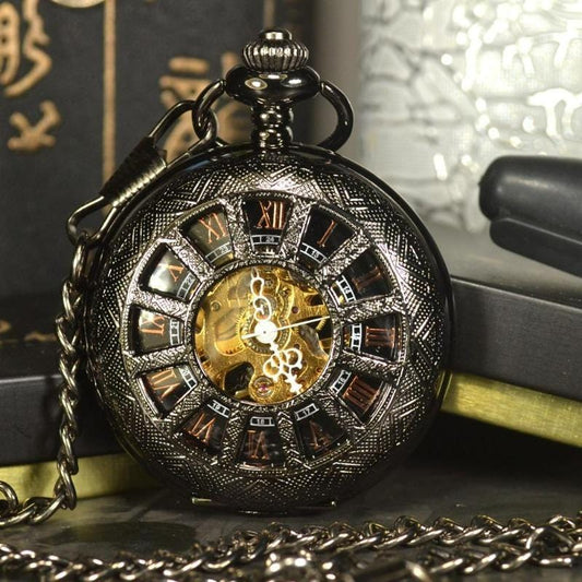 Montre à Gousset Steampunk Black Persona | Black SteamWatch - The Steampunk Emporium