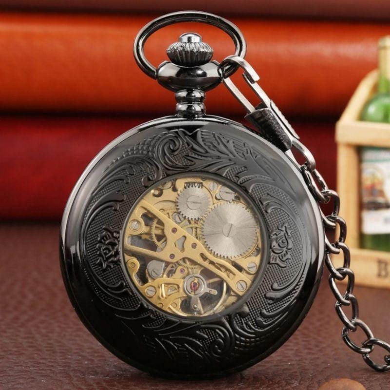 Montre à Gousset Steampunk Chiffres Romains | LuxeVision - The Steampunk Emporium