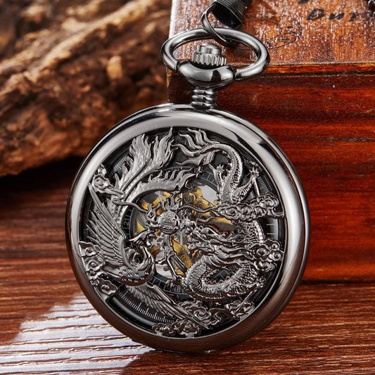 Montre à Gousset Steampunk Dragon | L'Élégance Rétro_Begin__sans-fil_ - The Steampunk Emporium